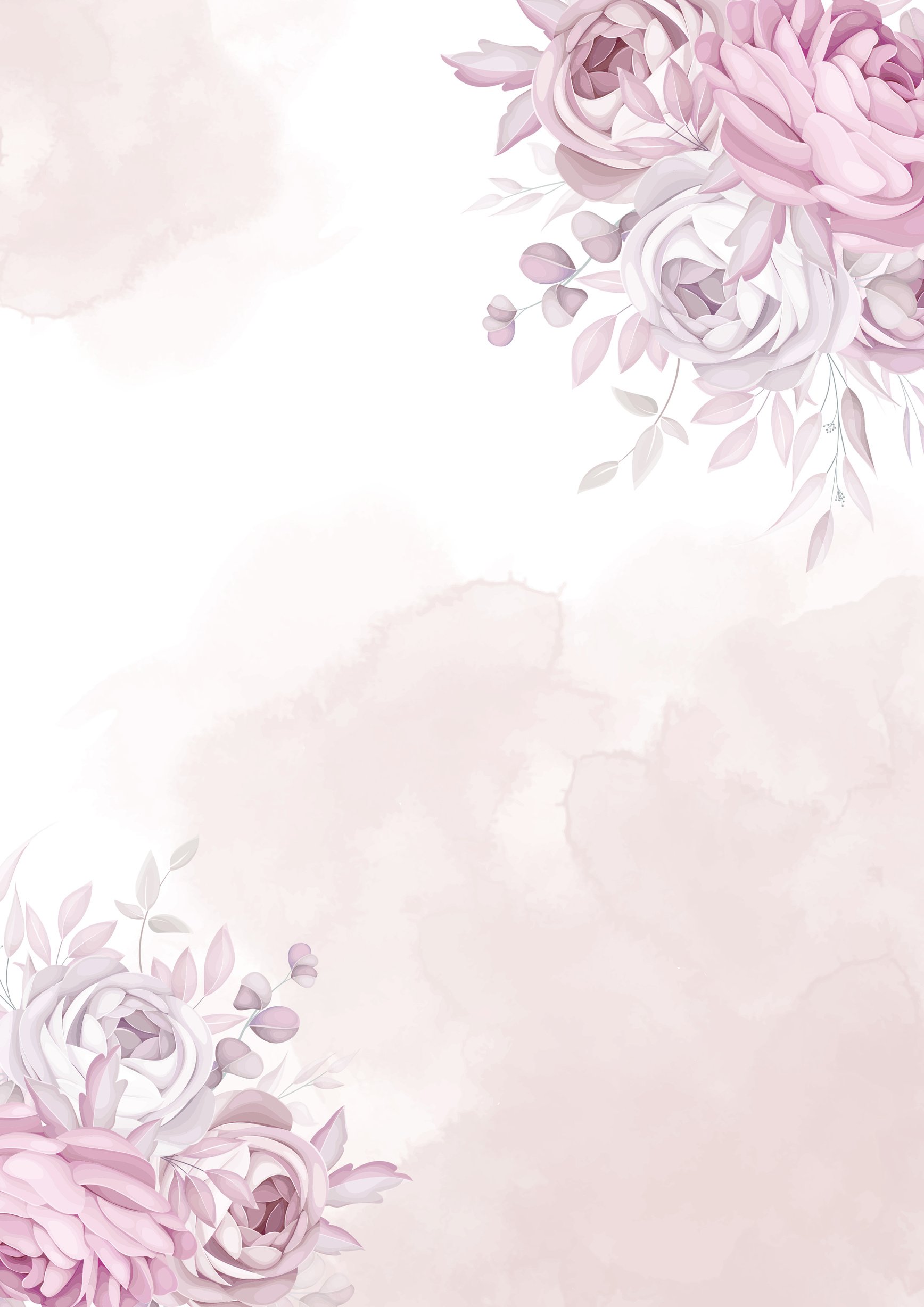 Flowers Watercolor Background